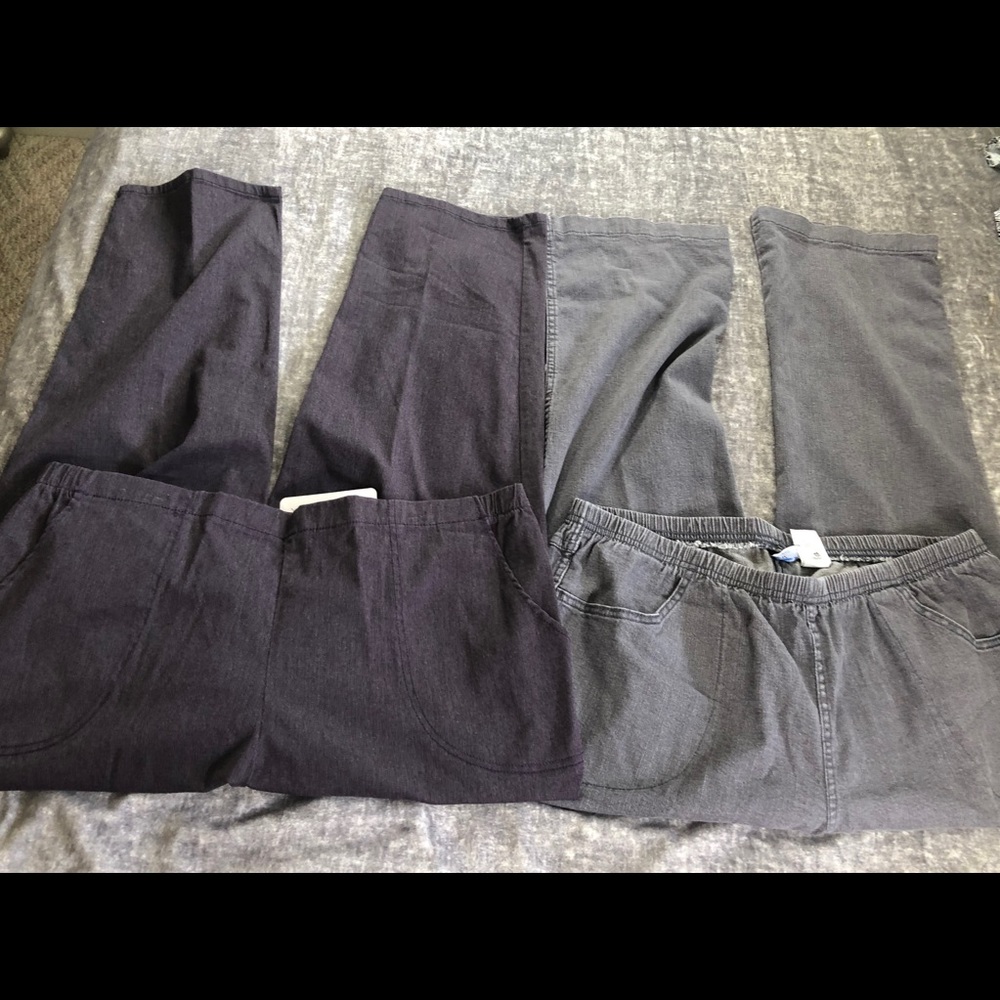 2 JMS Pull On Comfort Waist Pant 2x 18W/20W Petite